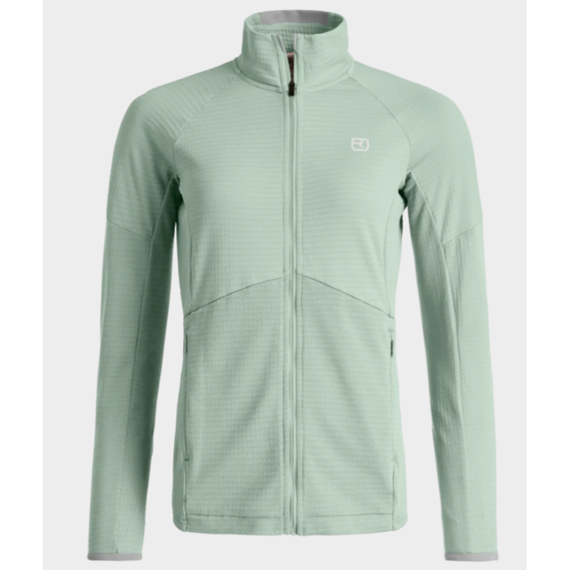 bluza damska Ortovox Fleece Light Grid Hoody W- green acid