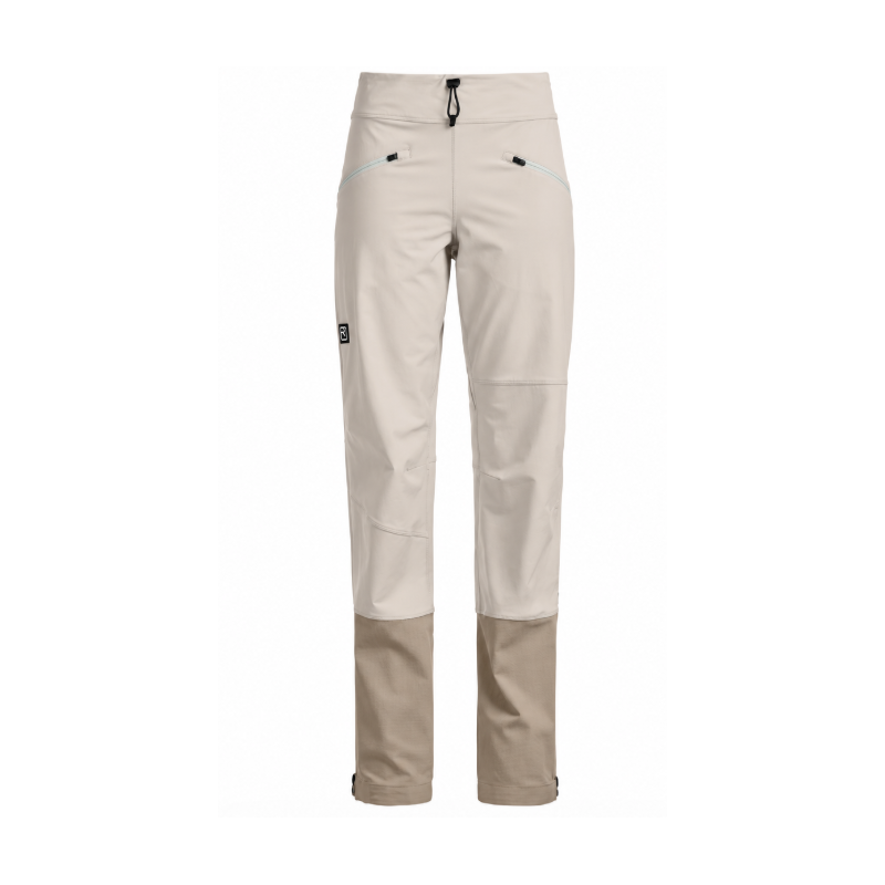 spodnie skitourowe damskie Ortovox Venet Softshell Pants W - white tea
