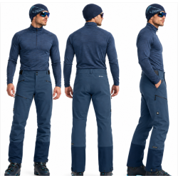 spodnie skitourowe męskie Ortovox Ortler Softshell Plus PNT M- blue nuntak