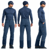 spodnie skitourowe męskie Ortovox Ortler Softshell Plus PNT M- blue nuntak