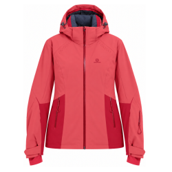 kurtka narciarska damska Salomon  Icecrystal - garnet rose