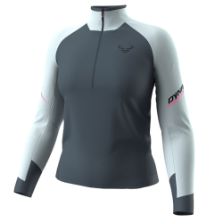 Dynafit Alpine LS 1/2 zip Tee W/ Chili Sport