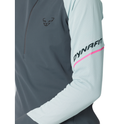 Dynafit Alpine LS 1/2 zip Tee W/ Chili Sport