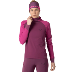 Dynafit Alpine L/S Hooded Tee W/ Chili Sport