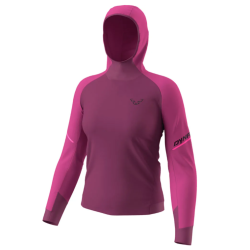 Dynafit Alpine L/S Hooded Tee W/ Chili Sport