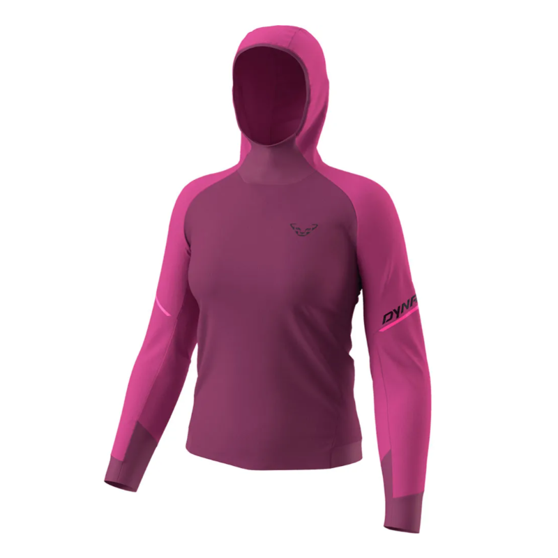 Dynafit Alpine L/S Hooded Tee W/ Chili Sport