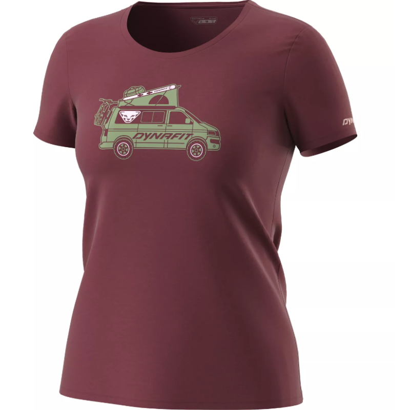 koszulka damska Dynafit Graphic Co W s/s Tee- 08-70999-6561 burgundy