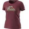koszulka damska Dynafit Graphic Co W s/s Tee- 08-70999-6561 burgundy