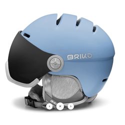 kask narciarski damski BRIKO BLENDA VISOR cerulean blue