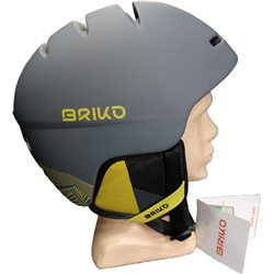 kask narciarski BRIKO TEIDE matt abbey gray- sahara yellow L (58-60 cm)
