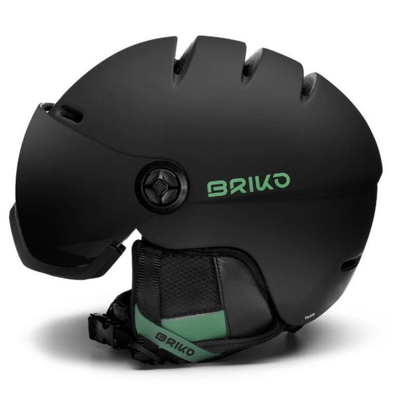 kask narciarski BRIKO TEIDE VISOR grey shark- green eucalyptus