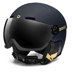 kask narciarski BRIKO TEIDE VISOR blue cloud burst- yellow starship XL- 60-63 cm