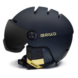 kask narciarski BRIKO TEIDE VISOR blue cloud burst- yellow starship XL- 60-63 cm