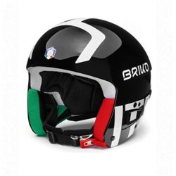 kask narciarski BRIKO VULCANO FIS 6.8 shiny black-white- 60 cm