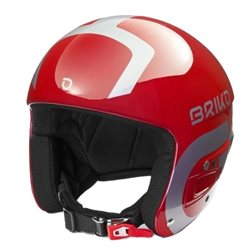 kask narciarski BRIKO VULCANO FIS 6.8 shiny red-silver 58 cm