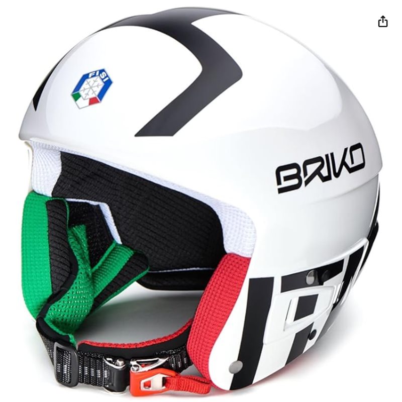 kask narciarski BRIKO VULCANO FIS 6.8 JUNIOR  black/white ITA