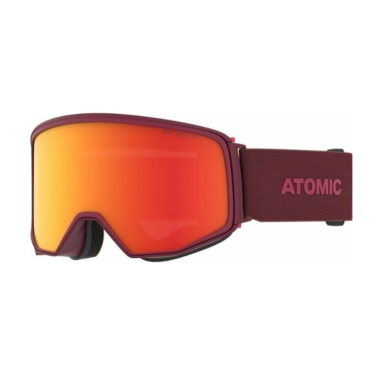 gogle Atomic Four Q HD- dark red