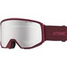 gogle ATOMIC FOUR Q STEREO dark red