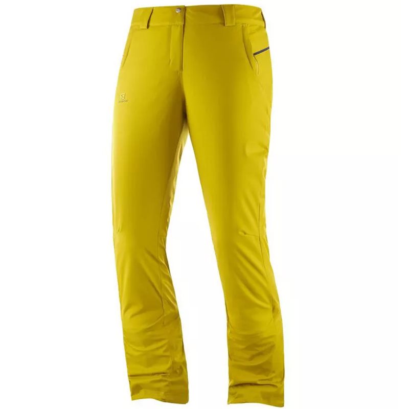 Spodnie narciarskie Salomon Fantasy Pant W Golden palm