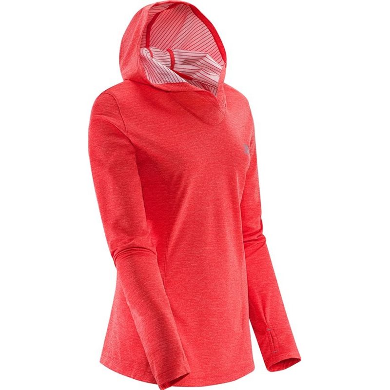 Bluza damska Salomon ELEVATE LS HOODIE infrared