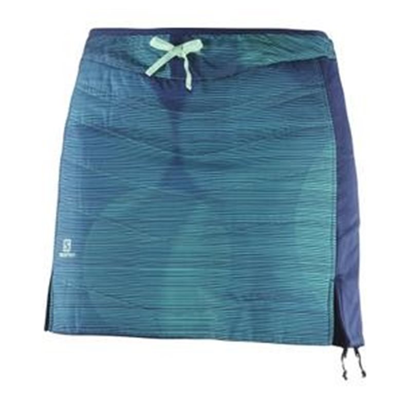 DRIFTER MID SKIRT W Medieval B/Hawaiian