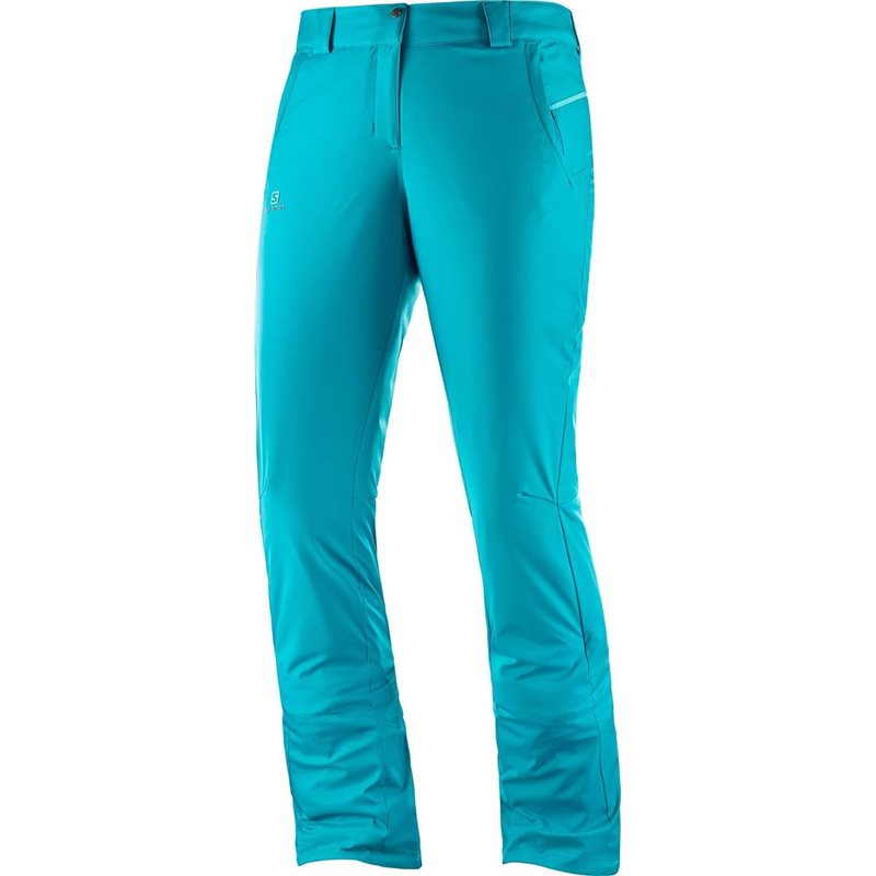 Salomon STORMSEASON PANT W Tile blue