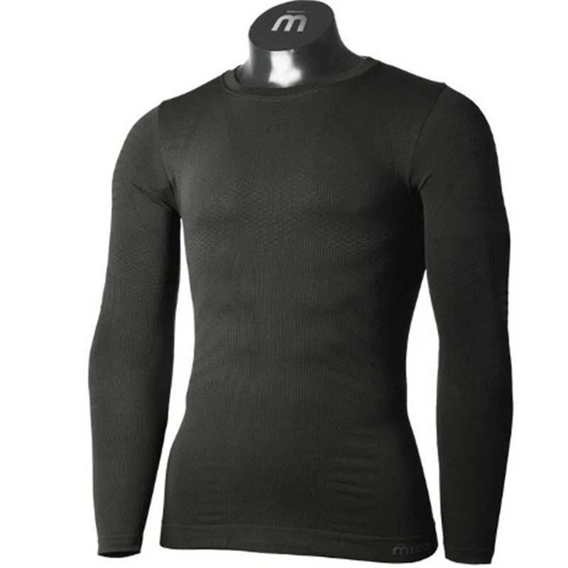 Męska koszulka termoaktywna z długim rękawem Mico Extra Dry Skintech IN01431 007 czarna