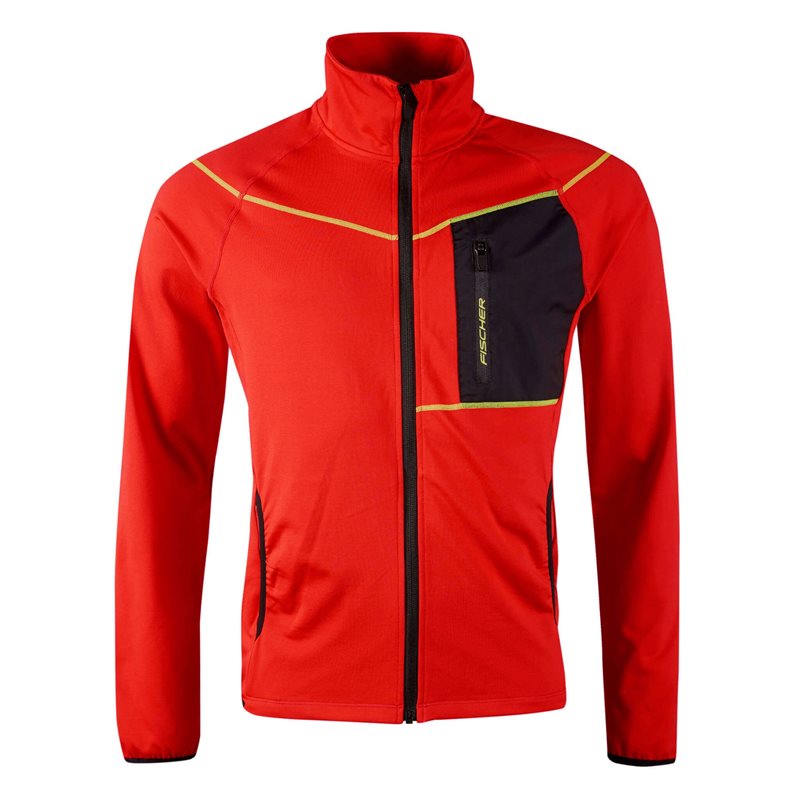 Męska bluza narciarska Fischer Samnau- fiery red