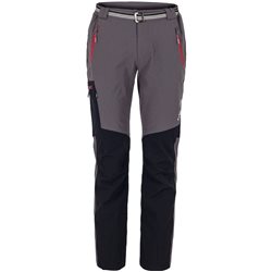 Spodnie trekkingowe męskie Milo VINO- grey/black- red zips