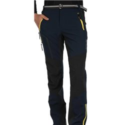 Spodnie trekkingowe męskie Milo ATERO- blue night/dark grey yellow zip