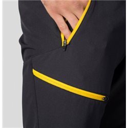 Spodnie trekkingowe męskie Hannah CLAIM II- antracite yellow  zip