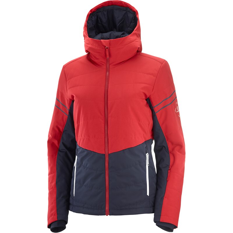 Kurtka narciarska damska Salomon EDGE  red chili