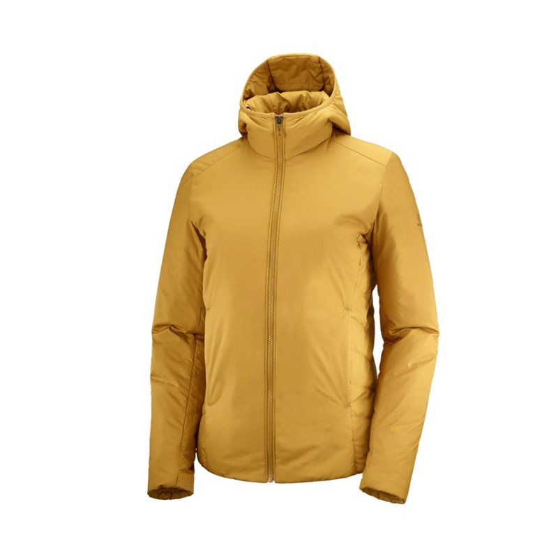 Salomon kurtka puchowa damska OUTRACK Cumin
