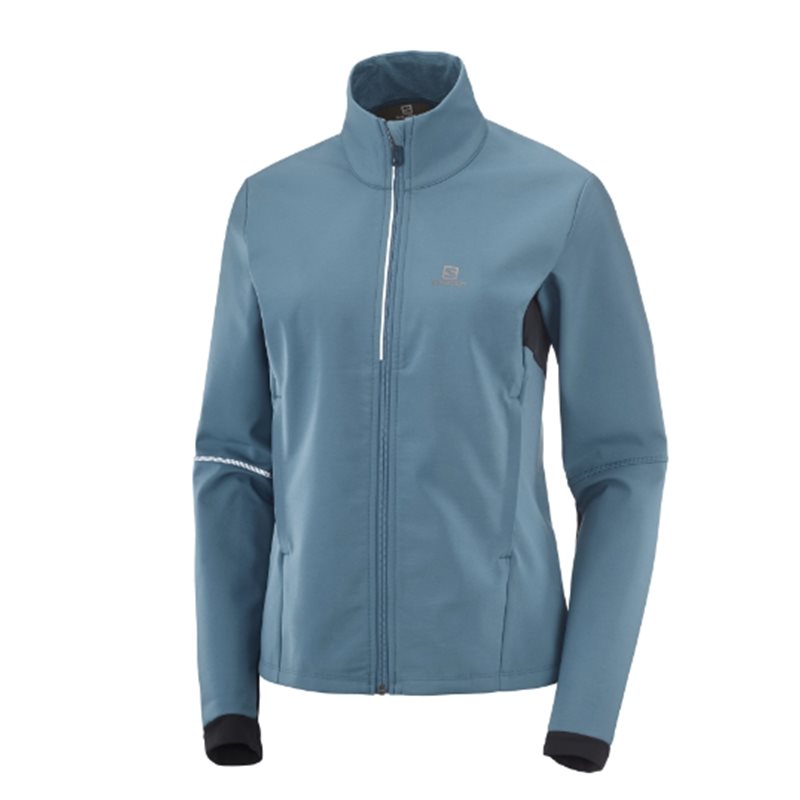 damski softshell SALOMON AGILE- mallard blue