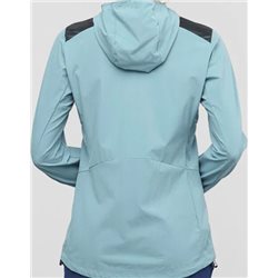 kurtka damska SALOMON HALOES DOWN HYBRID hoodie - smokey blue
