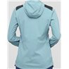 kurtka damska SALOMON HALOES DOWN HYBRID hoodie - smokey blue
