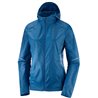 kurtka biegowa damska SALOMON AGILE WIND PRINT HOODIE poseidon