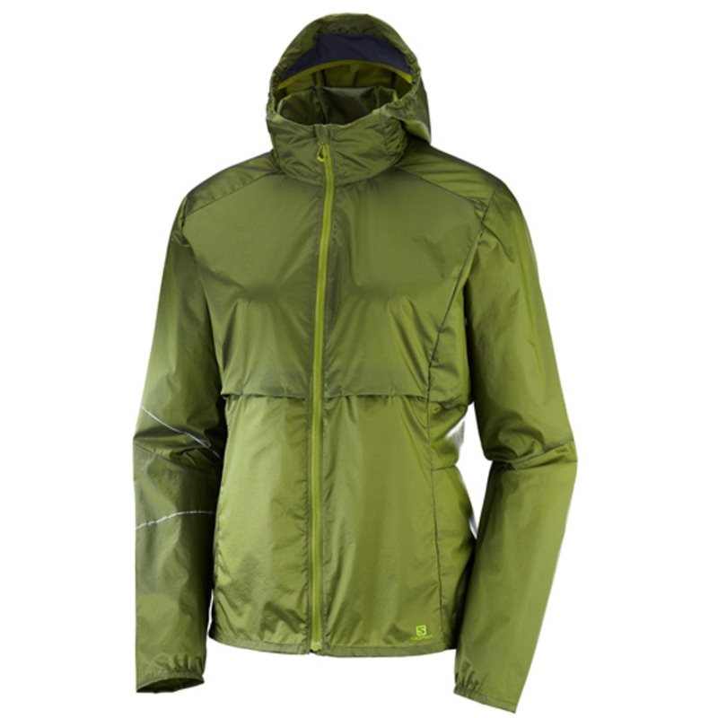 kurtka biegowa SALOMON ELEVATE AERO FZ HOODIE avocado