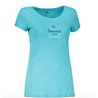 Hannah t-shirt damski Fleris- blue curacao