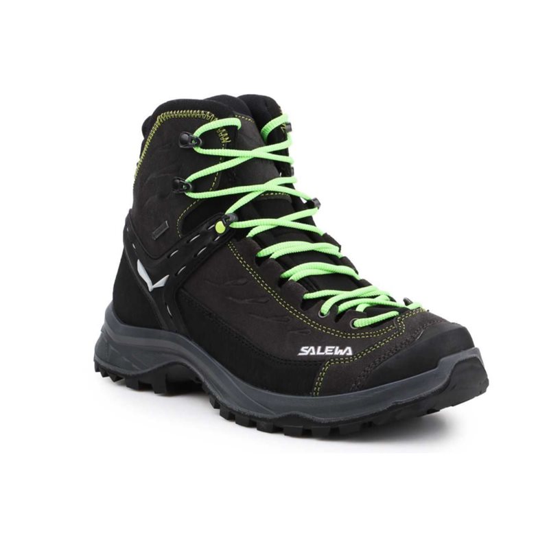 buty trekingowe męskie SALEWA MS HIKE TRAINER MID GTX- black/gree