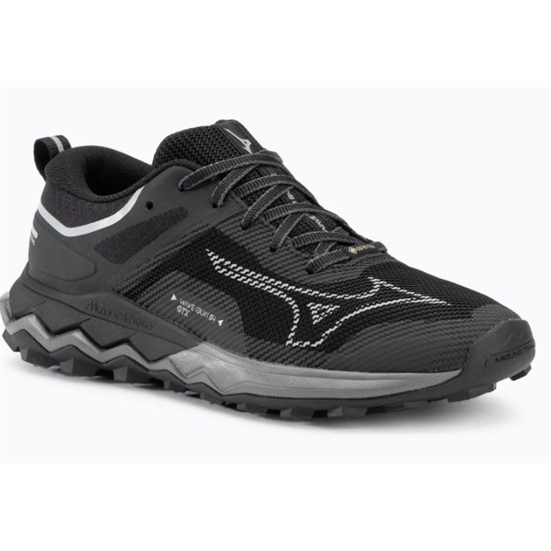 Buty do biegania damskie Mizuno Wave Ibuki 4 GTX - J1GK225921- black/silver/quiet