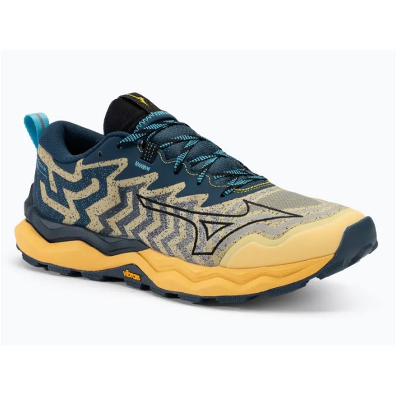 Buty do biegania męskie Mizuno WAVE DAICHI 8 - J1GJ247153- flax/ black/ blue wing teal
