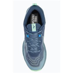 buty do biegania męskie Mizuno Wave Daichi 9 - J1GJ257101-Vintage Indigo/ NeoMint/Citade
