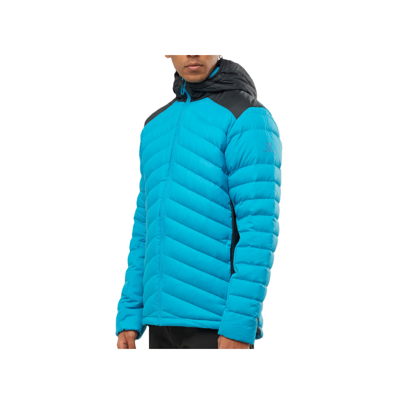 Kurtka puchowa męska Salomon SNTIAL XWARM Down HDY - barrier reef/LC1611600