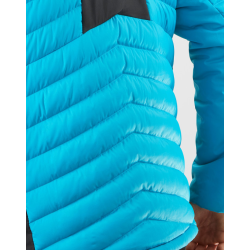 Kurtka puchowa męska Salomon SNTIAL XWARM Down HDY - barrier reef/LC1611600