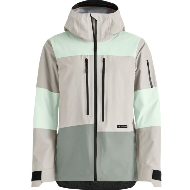 kurtka damska  Ortovox Ravine Free 3L Jacket - white tea