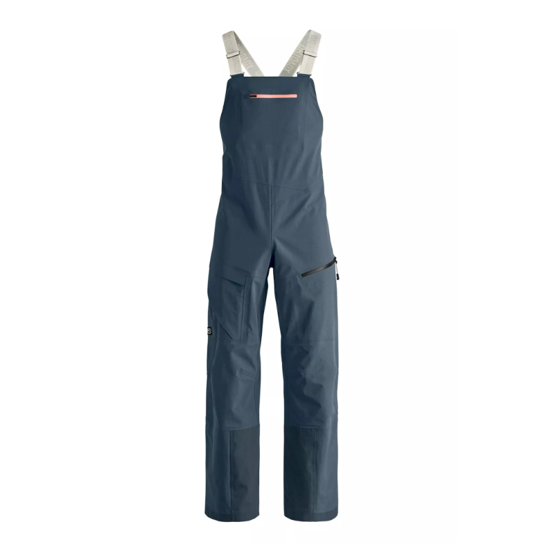 damskie spodnie Ortovox Ravine 3L BIB pants - dark arctic grey