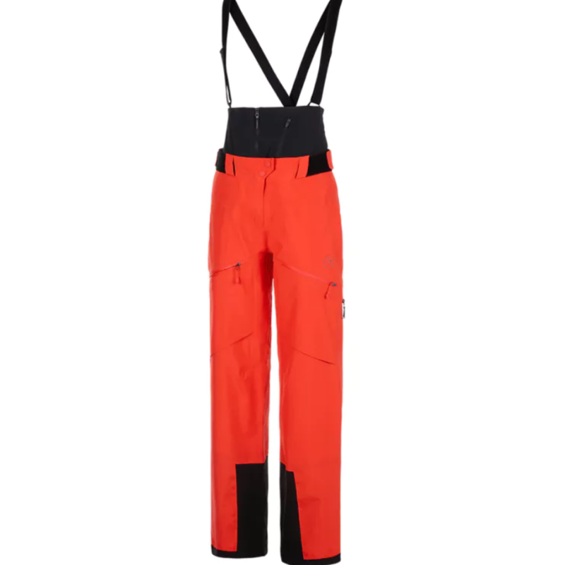 spodnie damskie La Sportiva Chaser EVO Shell Bib pant- cherry tomato/ carbon