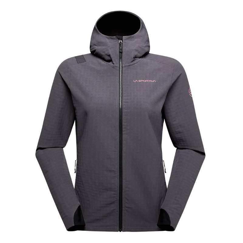 bluza damska La Sportiva Descender Storm Jkt W- onyx/ rosebay