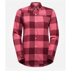 bluza damska La Sportiva Rambler Flannel Shirt w- redwood/rosebay